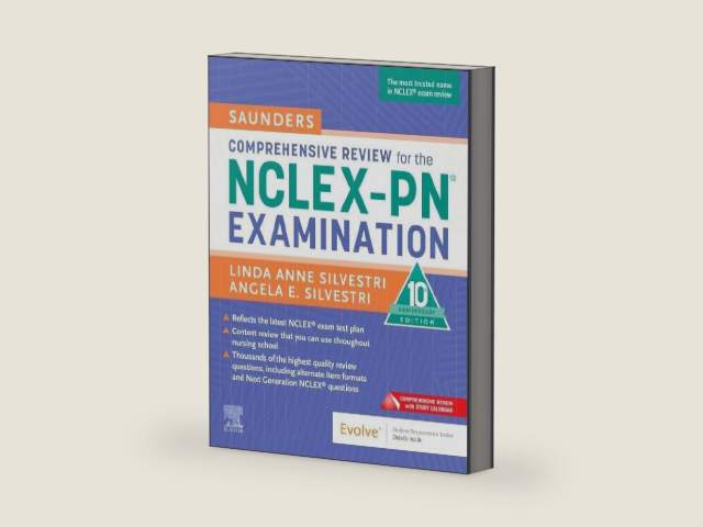 Saunders Comprehensive Review for the NCLEX-PN® Examination by Linda Anne Silvestri PhD RN ANEF FAAN | barcode:9780443280016 | source:'9780443280016-right-three-quarter.jpg