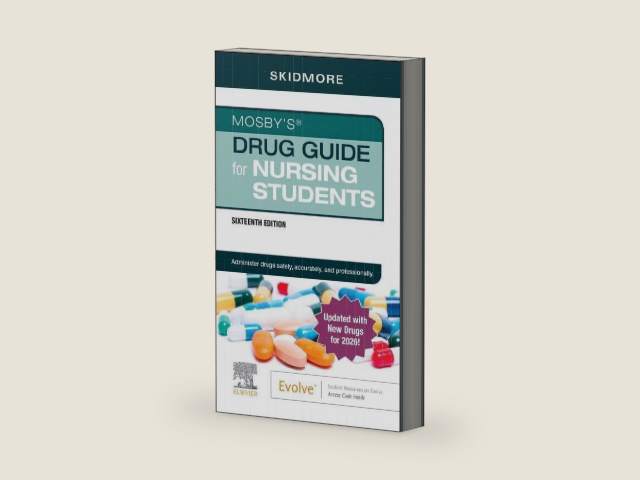 Mosby’s Drug Guide for Nursing Students with 2026 Update by Linda Skidmore-Roth RN MSN NP | barcode:9780443380693 | source:'9780443380693-right-three-quarter.jpg
