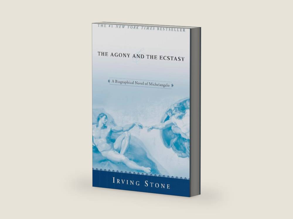 The Agony and the Ecstasy: A Biographical Novel of Michelangelo by Irving Stone | barcode:9780451213235 | source:'9780451213235-right-three-quarter.jpg