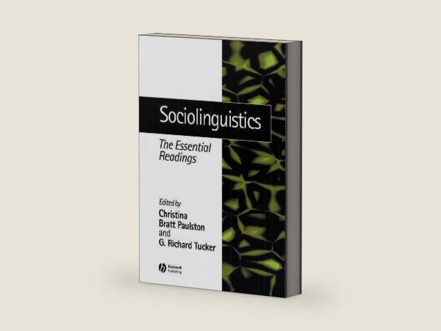 Sociolinguistics: The Essential Readings by Christina Bratt Paulston | barcode:9780470704325 | source:'9780470704325-right-three-quarter.jpg