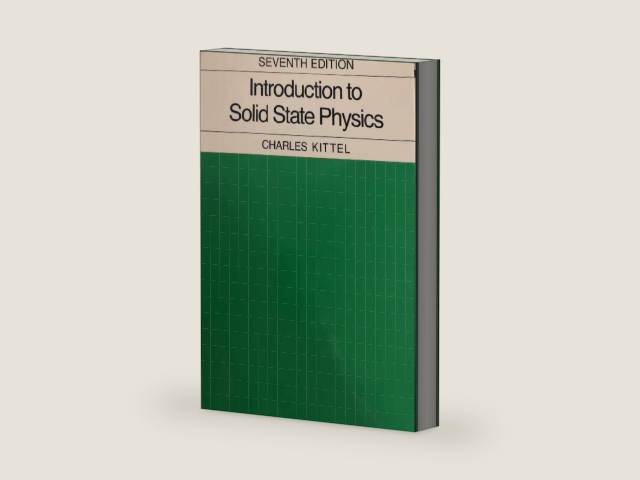 Introduction to Solid State Physics by Charles Kittel | barcode:9780471111818 | source:'9780471111818-right-three-quarter.jpg