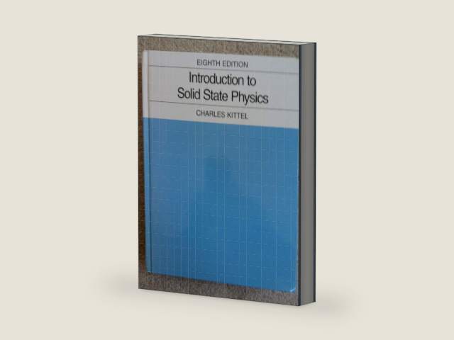 Introduction to Solid State Physics by Charles Kittel | barcode:9780471415268 | source:'9780471415268-right-three-quarter.jpg