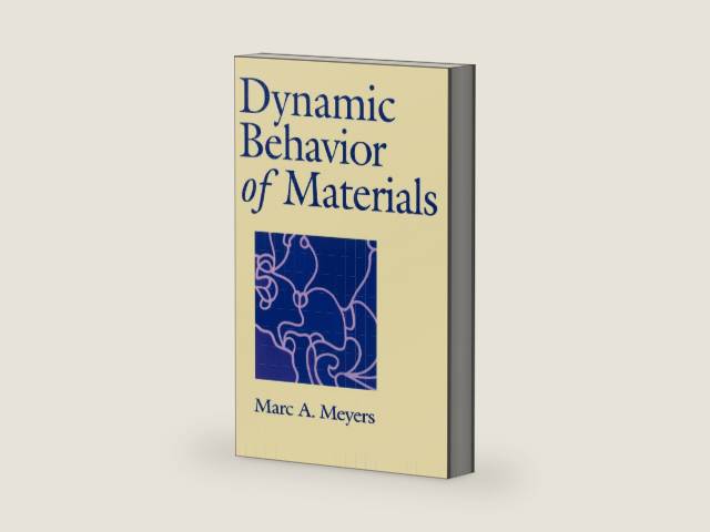 Dynamic Behavior of Materials by Marc A. Meyers | barcode:9780471582625 | source:'9780471582625-right-three-quarter.jpg