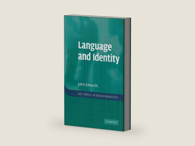 Language and Identity: An introduction (Key Topics in Sociolinguistics) by John Edwards | barcode:9780521696029 | source:'9780521696029-right-three-quarter.jpg