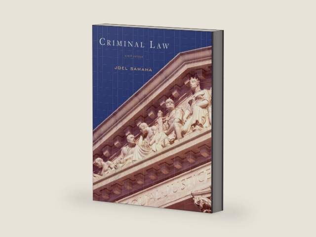 Criminal Law by Joel Samaha | barcode:9780534629915 | source:'9780534629915-right-three-quarter.jpg