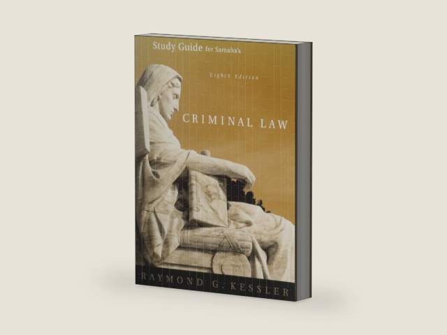 Study Guide for Samaha's Criminal Law by Joel Samaha | barcode:9780534629953 | source:'9780534629953-right-three-quarter.jpg