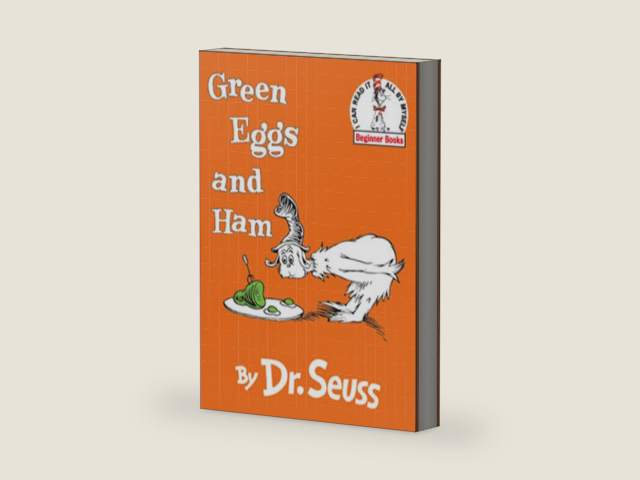 Green Eggs and Ham (Beginner Books) by Dr. Seuss | barcode:9780545002851 | source:'9780545002851-right-three-quarter.jpg