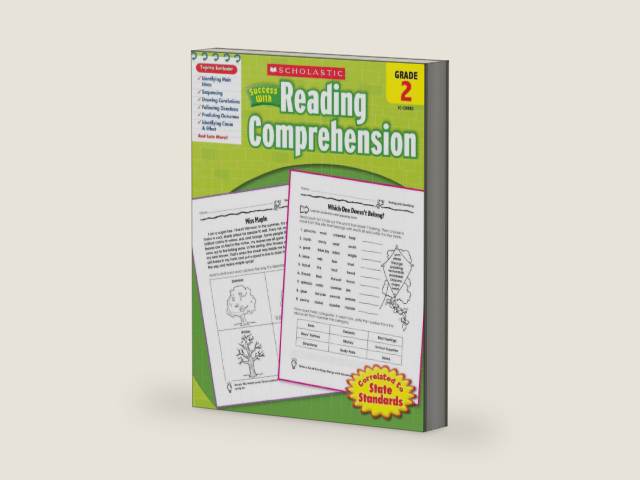 Scholastic Success With Reading Comprehension: Grade 2 Workbook by Scholastic | barcode:9780545200837 | source:'9780545200837-right-three-quarter.jpg
