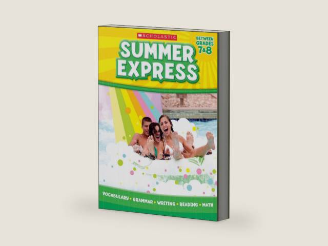 Summer Express Between Seventh and Eighth Grade by Scholastic Inc | barcode:9780545305907 | source:'9780545305907-right-three-quarter.jpg