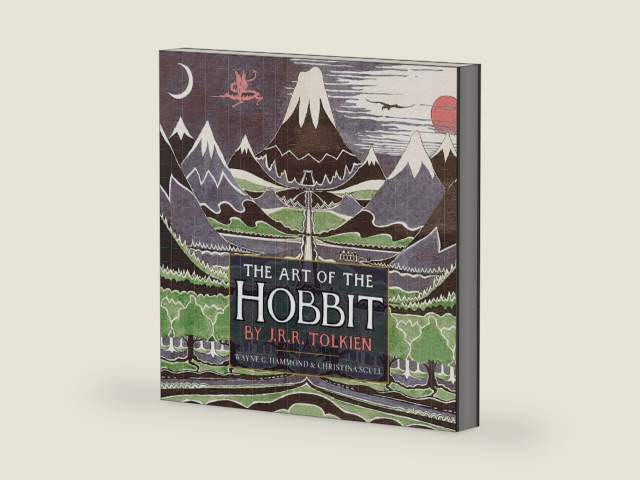 The Art of The Hobbit by J.R.R. Tolkien: The Complete Collection of Original Illustrations and Paintings for the Classic 75th Anniversary Edition by J.R.R. Tolkien | barcode:9780547928258 | source:'9780547928258-right-three-quarter.jpg