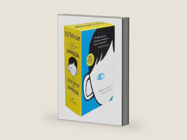 Wonder/365 Days of Wonder Boxed Set by R. J. Palacio | barcode:9780553499063 | source:'9780553499063-right-three-quarter.jpg