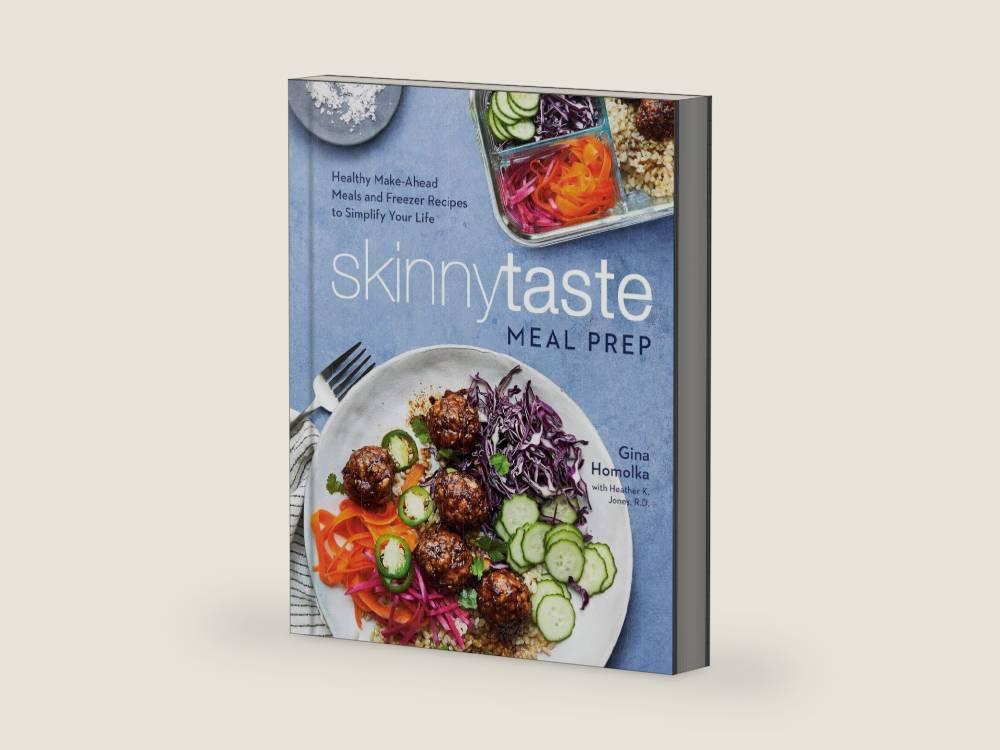Skinnytaste Meal Prep: Healthy Make-Ahead Meals and Freezer Recipes to Simplify Your Life: A Cookbook by Gina Homolka | barcode:9780593137314 | source:'9780593137314-right-three-quarter.jpg