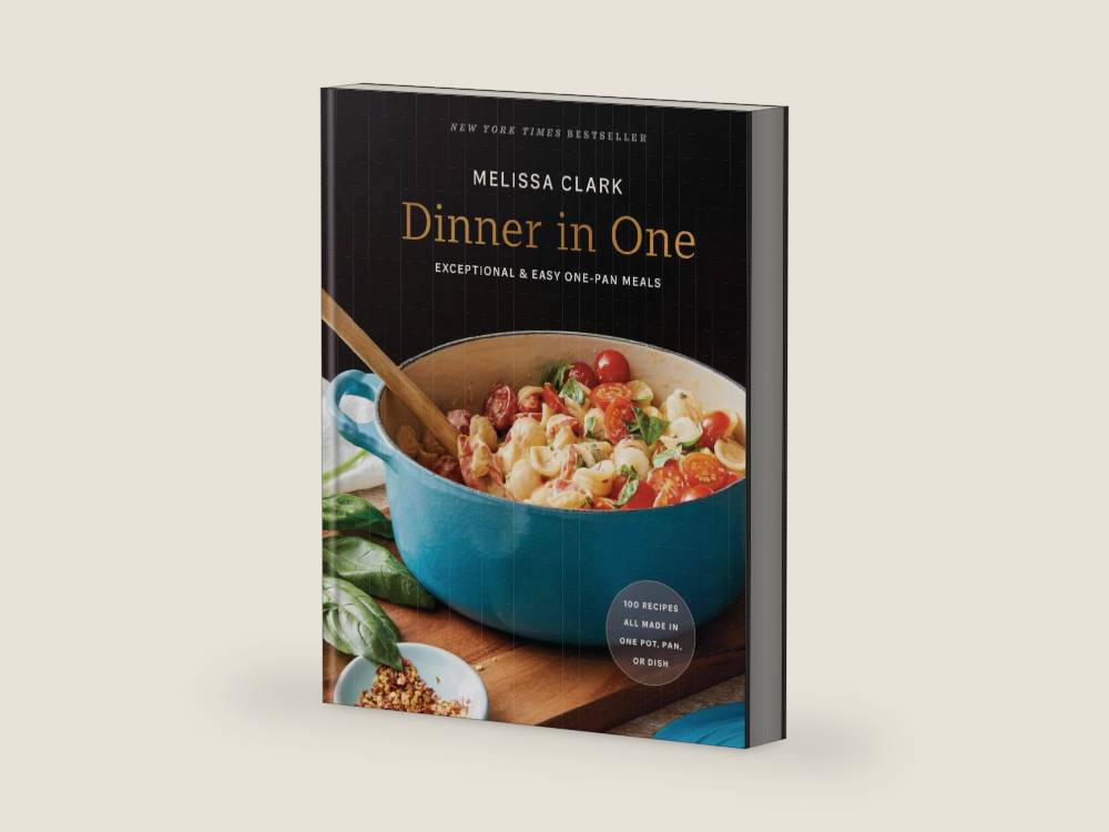 Dinner in One: Exceptional & Easy One-Pan Meals: A Cookbook by Melissa Clark | barcode:9780593233269 | source:'9780593233269-right-three-quarter.jpg