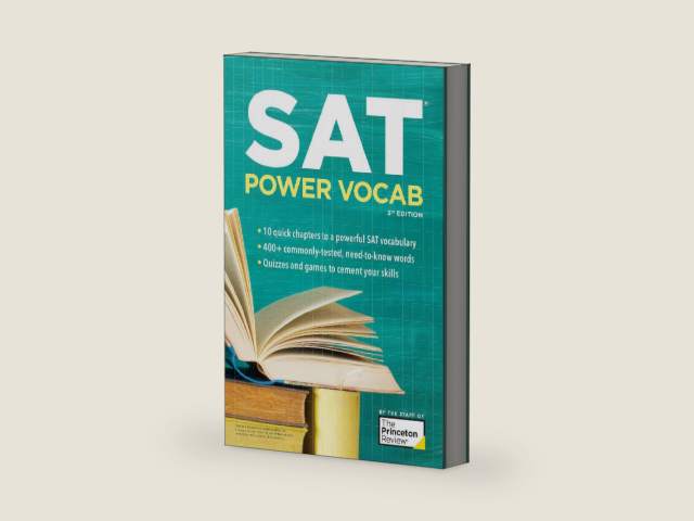SAT Power Vocab, 3rd Edition: A Complete Guide to Vocabulary Skills and Strategies for the SAT (College Test Preparation) by The Princeton Review | barcode:9780593516706 | source:'9780593516706-right-three-quarter.jpg