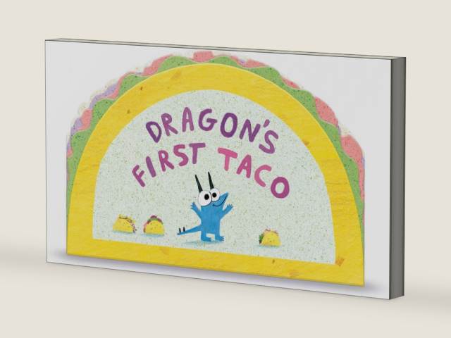 Dragon's First Taco (from the creators of Dragons Love Tacos) by Adam Rubin | barcode:9780593533178 | source:'9780593533178-right-three-quarter.jpg