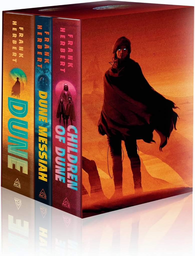 Frank Herbert's Dune Saga Books 1-3 Deluxe Hardcover Boxed Set: Dune, Dune Messiah, and Children of Dune by Frank Herbert | barcode:9780593548905 | source:'9780593548905.jpg