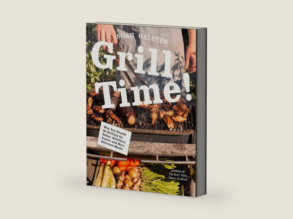 Grill Time!: Why You Should Be Grilling for Better, Healthier, Easier, and More Delicious Meals: A Cookbook by Noah Galuten | barcode:9780593804278 | source:'9780593804278-right-three-quarter.jpg