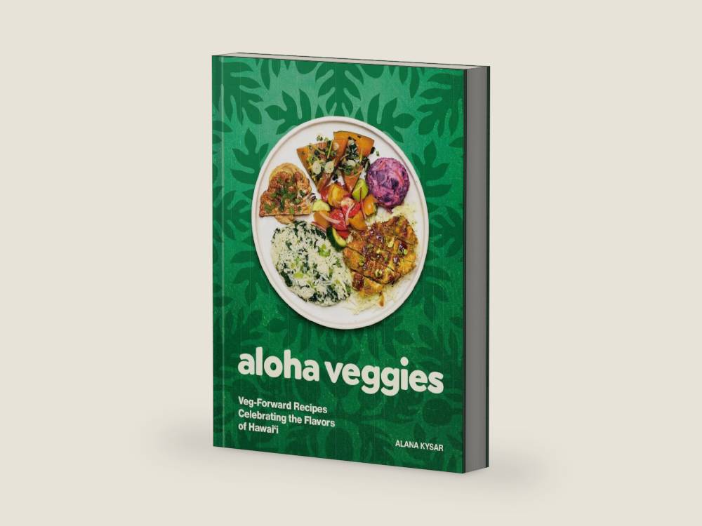 Aloha Veggies: Veg-Forward Recipes Celebrating the Flavors of Hawai'i by Alana Kysar | barcode:9780593836194 | source:'9780593836194-right-three-quarter.jpg