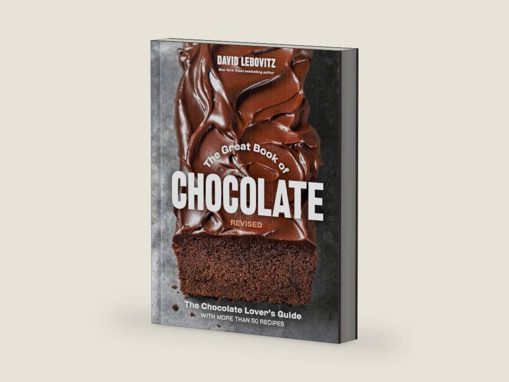 The Great Book of Chocolate, Revised: The Chocolate Lover's Guide with More Than 50 Recipes [A Baking Cookbook] by David Lebovitz | barcode:9780593836958 | source:'9780593836958-right-three-quarter.jpg