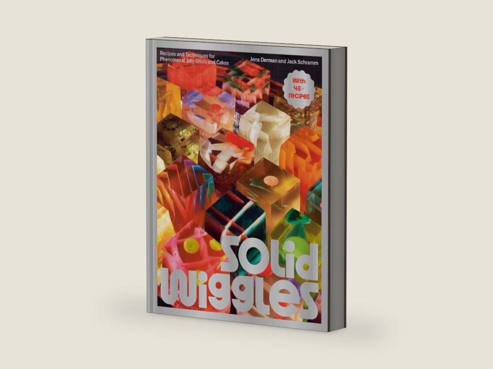 Solid Wiggles: Recipes and Techniques for Phenomenal Jelly Shots and Cakes by Jena Derman | barcode:9780593838143 | source:'9780593838143-right-three-quarter.jpg
