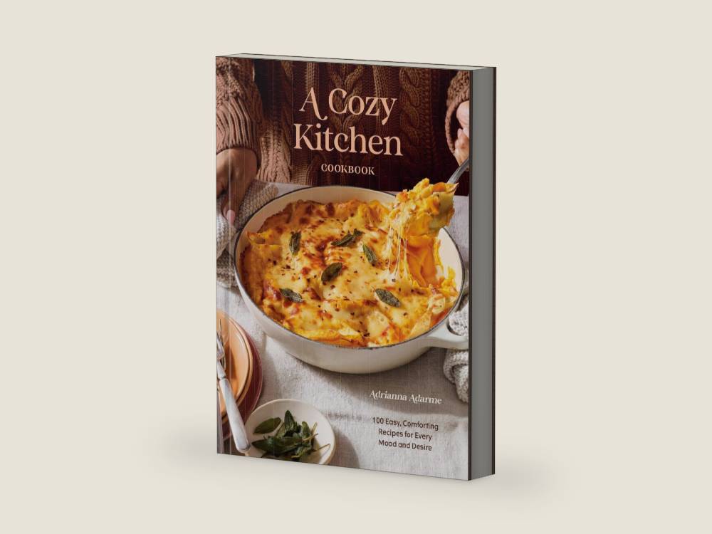 A Cozy Kitchen Cookbook: 100 Easy, Comforting Recipes for Every Mood and Desire by Adrianna Adarme | barcode:9780593838617 | source:'9780593838617-right-three-quarter.jpg