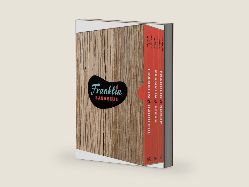 The Complete Franklin Barbecue Collection [Special Edition, Three-Book Boxed Set]: Franklin Barbecue, Franklin Steak, and Franklin Smoke by Aaron Franklin | barcode:9780593839638 | source:'9780593839638-right-three-quarter.jpg