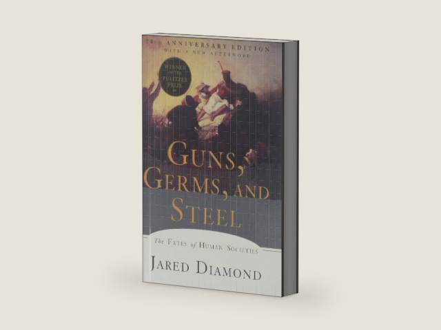 Guns, Germs, and Steel: The Fates of Human Societies by Jared Diamond | barcode:9780606412735 | source:'9780606412735-right-three-quarter.jpg