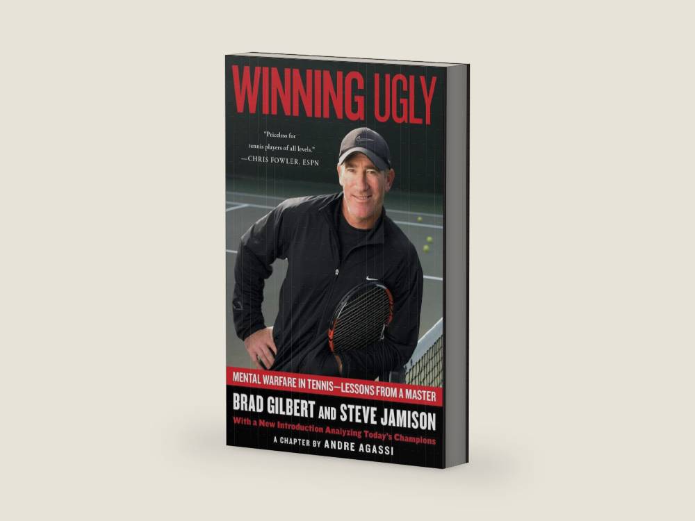 Winning Ugly: Mental Warfare in Tennis--Lessons from a Master by Brad Gilbert | barcode:9780671884000 | source:'9780671884000-right-three-quarter.jpg