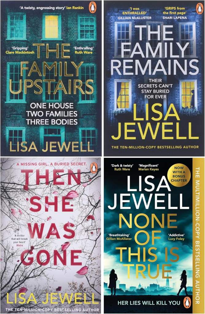 Lisa Jewell 4 Books Collection Set (None Of This Is True, The Family Upstairs, The Family Remains & Then She Was Gone) by Lisa Jewell | barcode:9780678464748 | source:'9780678464748.jpg
