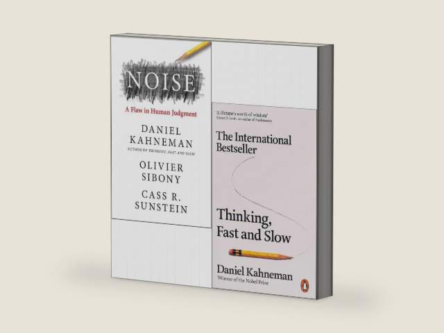 Daniel Kahneman 2 Books Collection Set (Noise & Thinking, Fast and Slow) by Daniel Kahneman | barcode:9780678464861 | source:'9780678464861-right-three-quarter.jpg