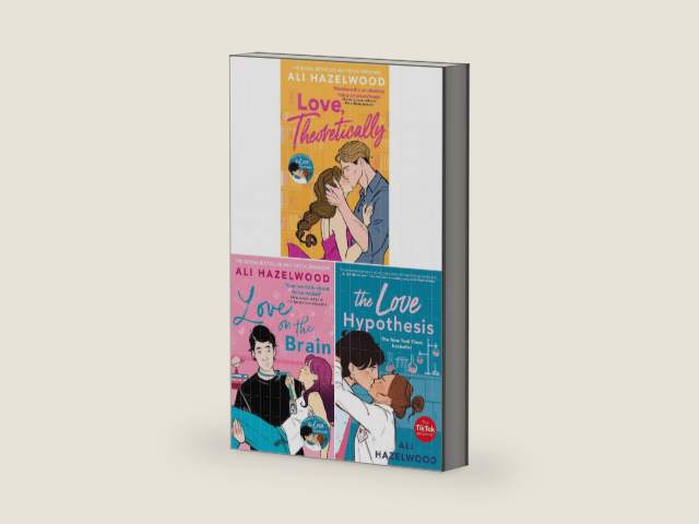 Ali Hazelwood Collection 3 Books Set (Love, Theoretically, The Love Hypothesis, Love on the Brain) by Ali Hazelwood | barcode:9780678465301 | source:'9780678465301-right-three-quarter.jpg