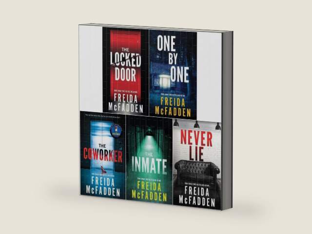 Freida McFadden 5 Books Collection Set (Never Lie, The Locked Door, The Coworker, The Inmate, One By One) by Freida McFadden | barcode:9780678466070 | source:'9780678466070-right-three-quarter.jpg