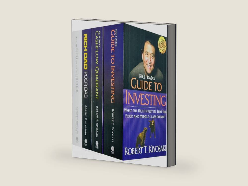 Robert T. Kiyosaki 4 Books Collection Set (Rich Dad Poor Dad, Cashflow Quadrant, Guide to Investing, Why the Rich are getting Richer) by Robert T. Kiyosaki | barcode:9780678467367 | source:'9780678467367-right-three-quarter.jpg