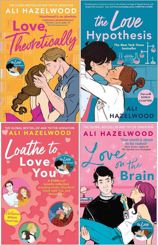 Ali Hazelwood Collection 4 Books Set (Love, Theoretically, The Love Hypothesis, Love on the Brain & Loathe to Love You) by Ali Hazelwood | barcode:9780678471388 | source:'9780678471388.jpg