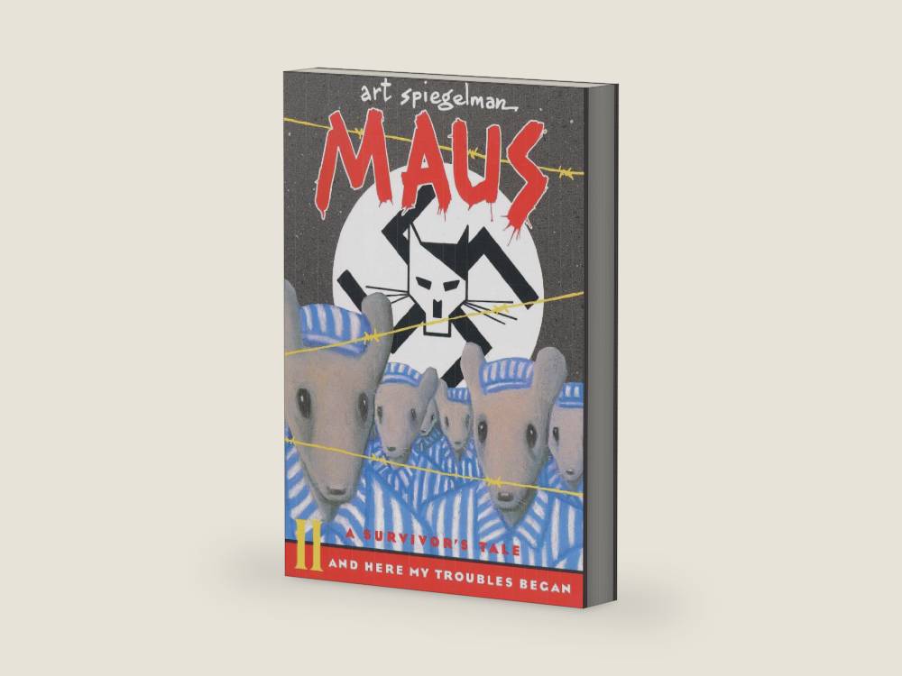 Maus II: A Survivor's Tale: And Here My Troubles Began (Pantheon Graphic Library) by Art Spiegelman | barcode:9780679729778 | source:'9780679729778-right-three-quarter.jpg