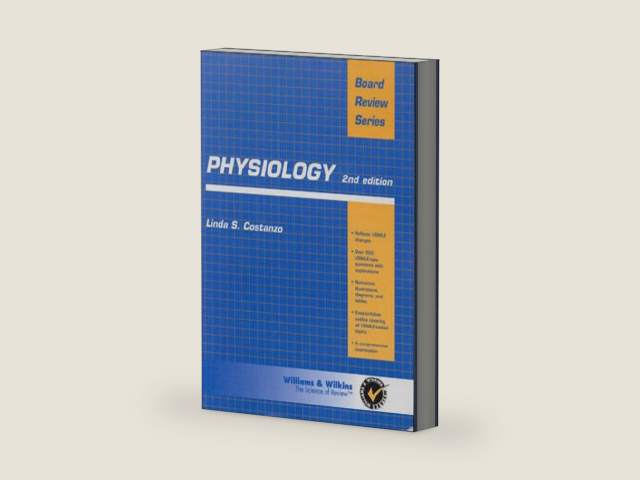 Physiology: Board Review Series by Linda Costanzo | barcode:9780683303964 | source:'9780683303964-right-three-quarter.jpg