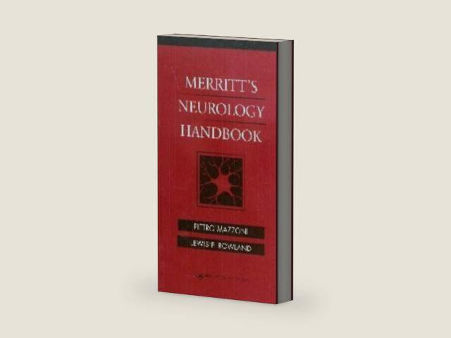 Merritt's Neurology Handbook by Lewis P. Mazzoni MD PhD, Pietro; Rowland MD | barcode:9780683304961 | source:'9780683304961-right-three-quarter.jpg