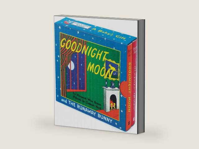 A Baby's Gift: Goodnight Moon and The Runaway Bunny by Margaret Wise Brown | barcode:9780694016389 | source:'9780694016389-right-three-quarter.jpg