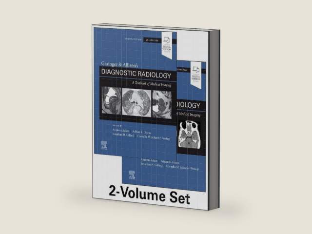 Grainger & Allison's Diagnostic Radiology: 2-Volume Set by Andy Adam CBE MB BS(Hons) PhD FRCP FRCR FRCS | barcode:9780702075247 | source:'9780702075247-right-three-quarter.jpg