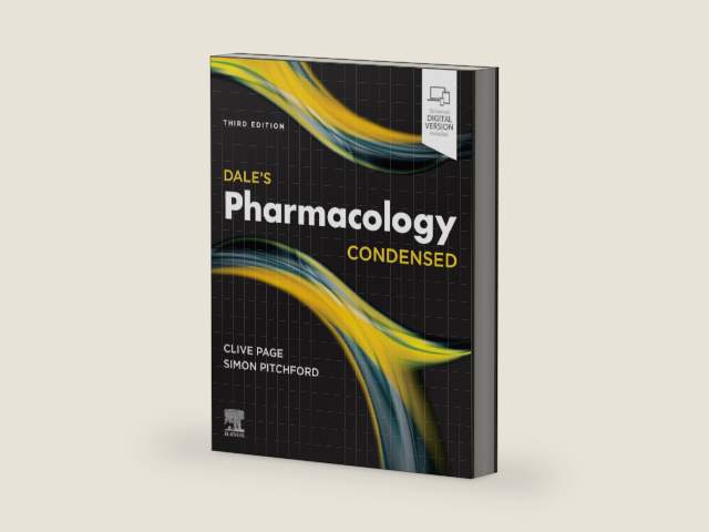 Dale's Pharmacology Condensed: With STUDENT CONSULT Online Access by Clive P. Page OBE PhD | barcode:9780702078187 | source:'9780702078187-right-three-quarter.jpg