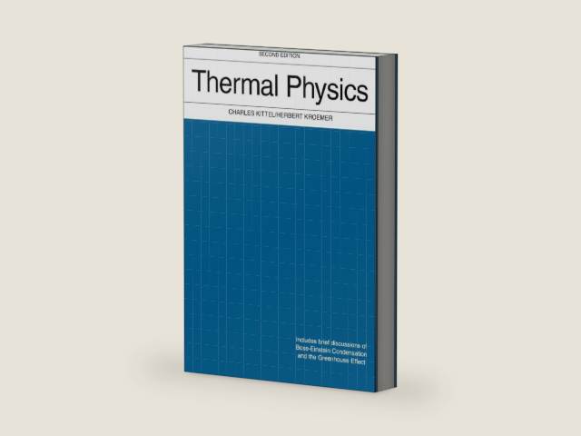 Thermal Physics (2nd Edition) by Charles Kittel | barcode:9780716710882 | source:'9780716710882-right-three-quarter.jpg