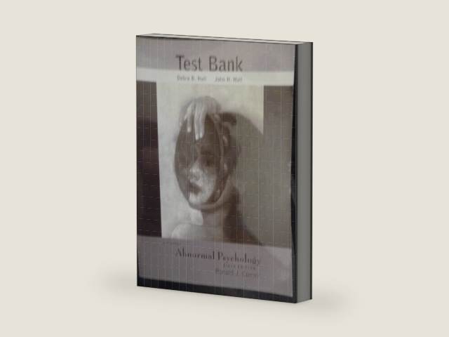 Test Bank to Accompany Abnormal Psychology 6th Edition Ronald J Comer by Debra B. Hull | barcode:9780716724476 | source:'9780716724476-right-three-quarter.jpg