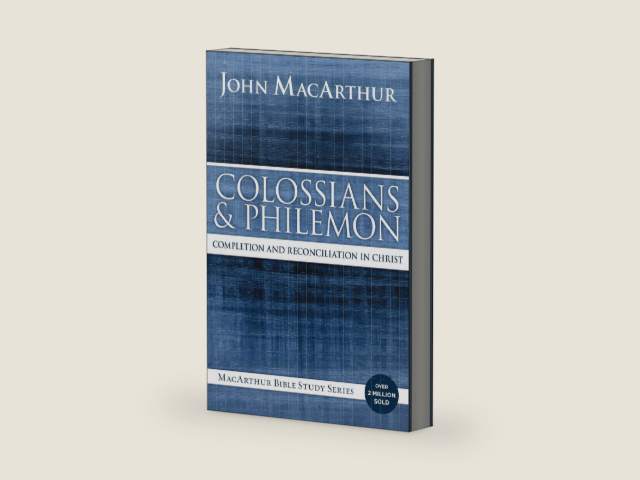 Colossians and Philemon: Completion and Reconciliation in Christ (MacArthur Bible Studies) by John F. MacArthur | barcode:9780718035129 | source:'9780718035129-right-three-quarter.jpg