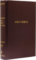 NKJV, Pew Bible, Large Print, Hardcover, Burgundy, Red Letter, Comfort Print: Holy Bible, New King James Version by Thomas Nelson | barcode:9780718095635 | source:'9780718095635.jpg