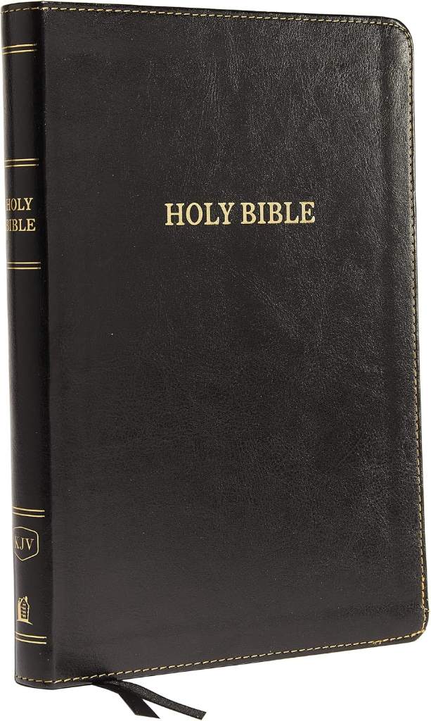 KJV Holy Bible: Large Print Thinline, Black Leathersoft, Red Letter, Comfort Print: King James Version by Thomas Nelson | barcode:9780718098070 | source:'9780718098070.jpg