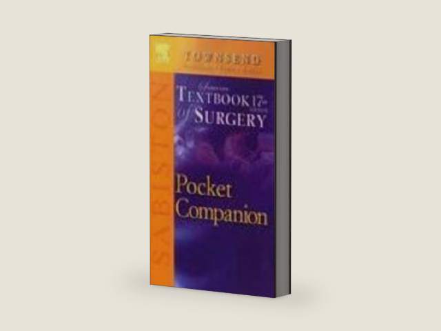 Pocket Companion to Sabiston Textbook of Surgery by Courtney Townsend | barcode:9780721604824 | source:'9780721604824-right-three-quarter.jpg