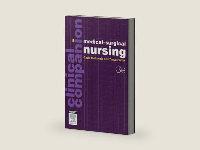 Clinical Companion: Medical-Surgical Nursing - eBook by Gayle McKenzie | barcode:9780729584142 | source:'9780729584142-right-three-quarter.jpg