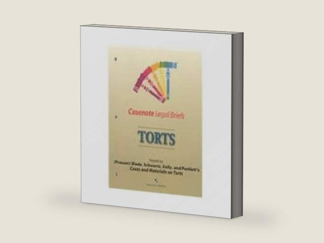 Torts by William Lloyd Prosser | barcode:9780735535251 | source:'9780735535251-right-three-quarter.jpg