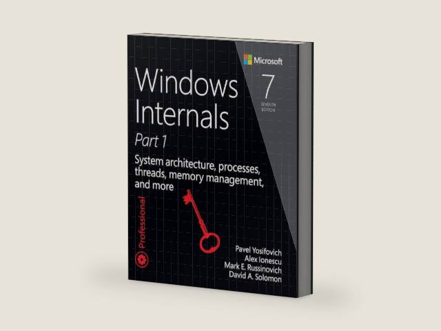Windows Internals: System architecture, processes, threads, memory management, and more, Part 1 (Developer Reference) by David Solomon | barcode:9780735684188 | source:'9780735684188-right-three-quarter.jpg