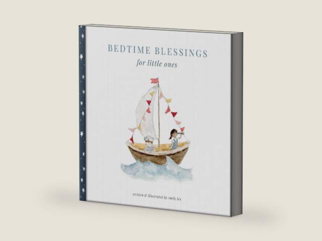 Bedtime Blessings for Little Ones: Christian Bedtime Book with Scripture Blessings for Peaceful Nights and Family Bedtime by Emily Lex | barcode:9780736987448 | source:'9780736987448-right-three-quarter.jpg